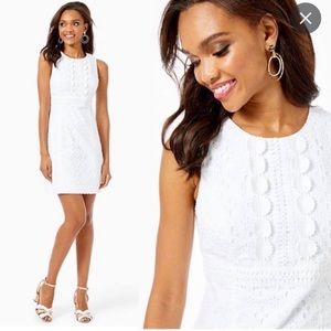 NWT Lilly Pulitzer Railee white shift dress 00